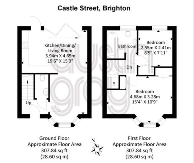 Castle Street - Central Brighton Townhouse, Up To 8 Guestsヴィラ エクステリア 写真